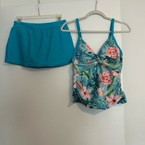 Floral Tropical Swimsuit Set